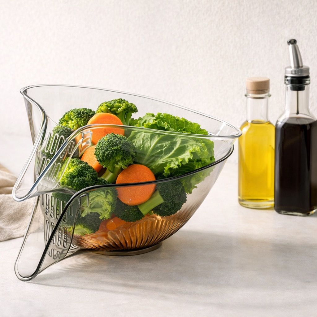 DrainLoop™ Minimal Drain Basket for Washing Fruits & Vegetables