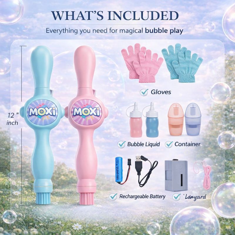 MOXI™ | Light & Mist Bubble Wand