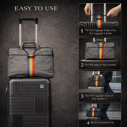Strapo™ | Adjustable Rainbow Luggage Strap