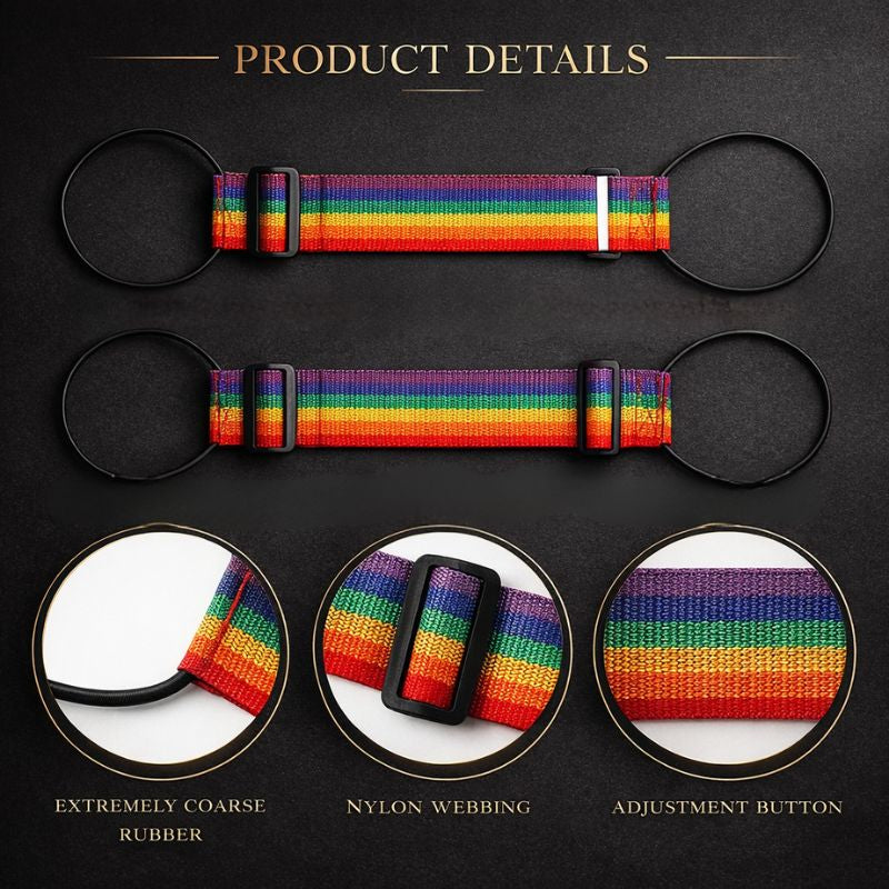 Strapo™ | Adjustable Rainbow Luggage Strap