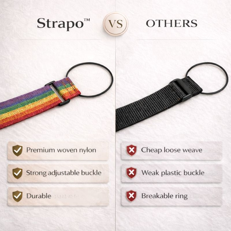 Strapo™ | Adjustable Rainbow Luggage Strap