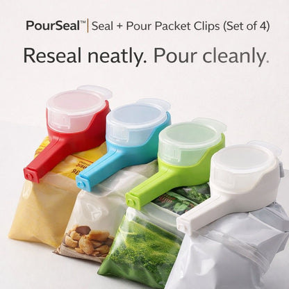 PourSeal™ Seal + Pour Packet Clips