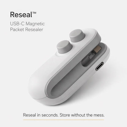 Reseal™ Magnetic Packet Resealer + Cutter