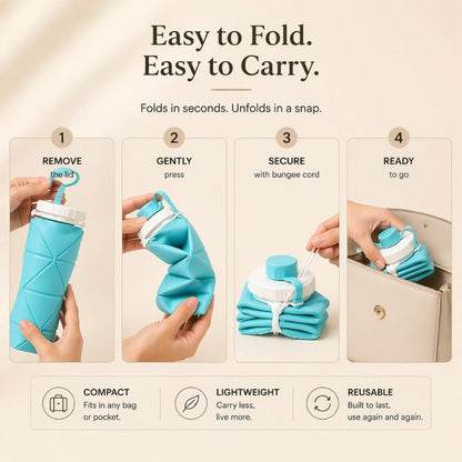 FLUXO™ Collapsible Silicone Water Bottle