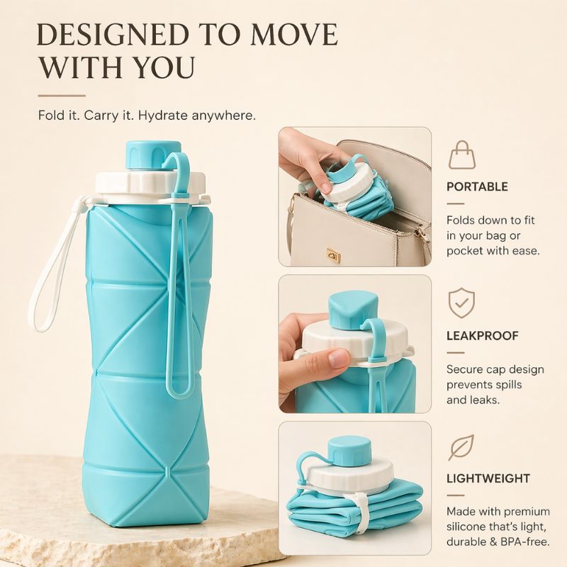 FLUXO™ Collapsible Silicone Water Bottle