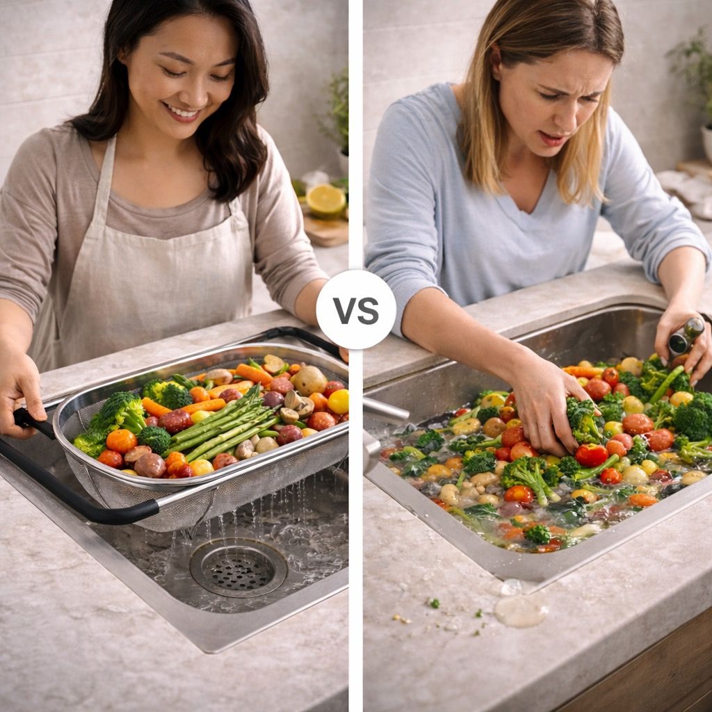 SinkBridge™ Expandable Over-Sink Colander