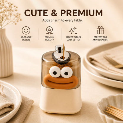 PICKQ™ Press-To-Serve Toothpick Dispenser