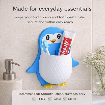 Pengu™ Wall-Mounted Toothbrush Holder