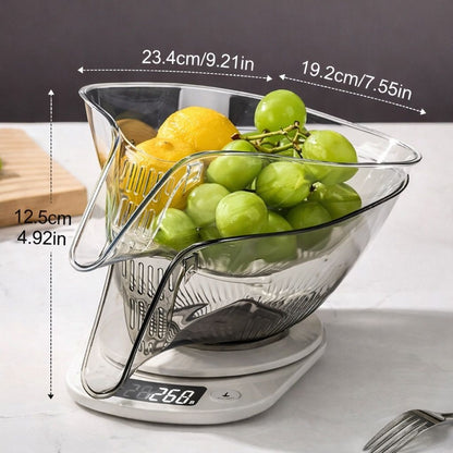 DrainLoop™ Minimal Drain Basket for Washing Fruits & Vegetables