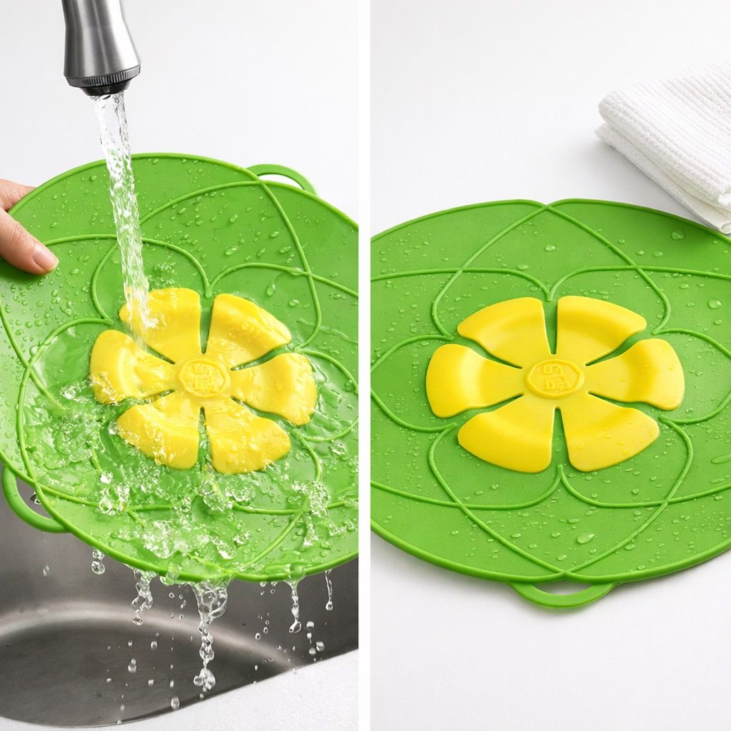 SpillGuard™ Silicone Boil-Over & Splatter Control Lid