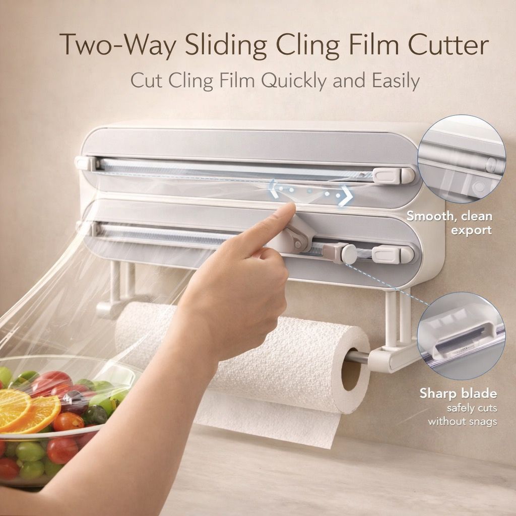 WrapStation™ 3-in-1 Kitchen Roll Organizer