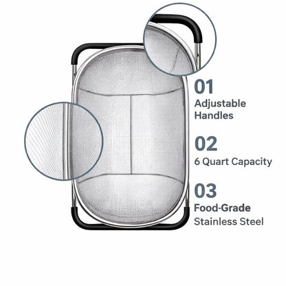 SinkBridge™ Expandable Over-Sink Colander
