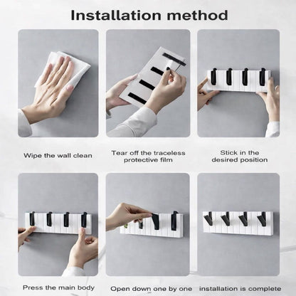FlipKeys™ Piano-Key Wall Hook