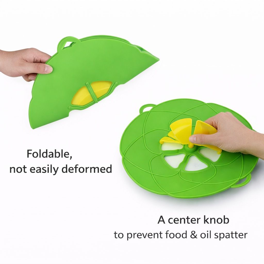 SpillGuard™ Silicone Boil-Over & Splatter Control Lid