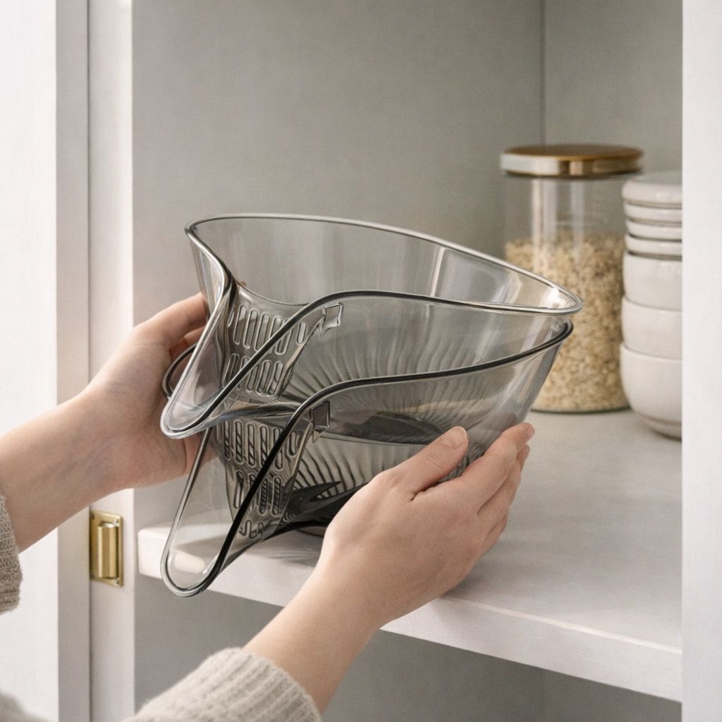 DrainLoop™ Minimal Drain Basket for Washing Fruits & Vegetables