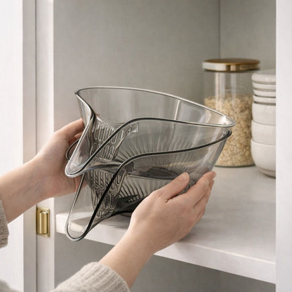 DrainLoop™ Minimal Drain Basket for Washing Fruits & Vegetables