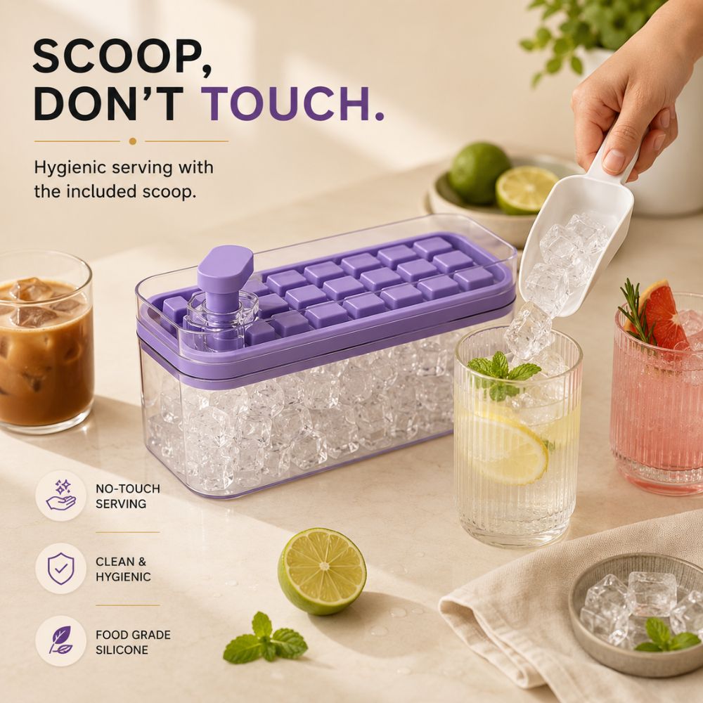 CUBIQ™ Silicone Ice Tray Box