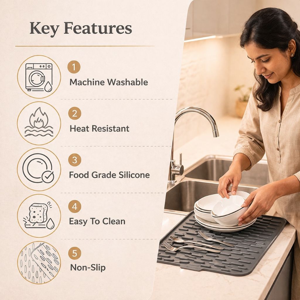 DRIPX™ Silicone Dish Drying Mat
