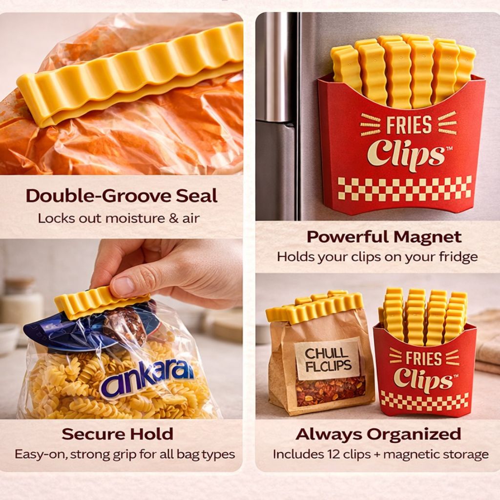 FryClip™ Magnetic Packet Sealing Clip Set