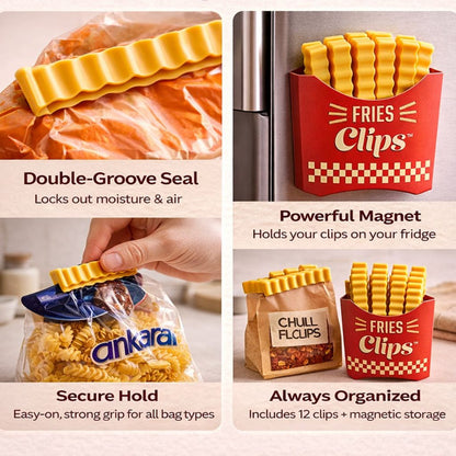 FryClip™ Magnetic Packet Sealing Clip Set
