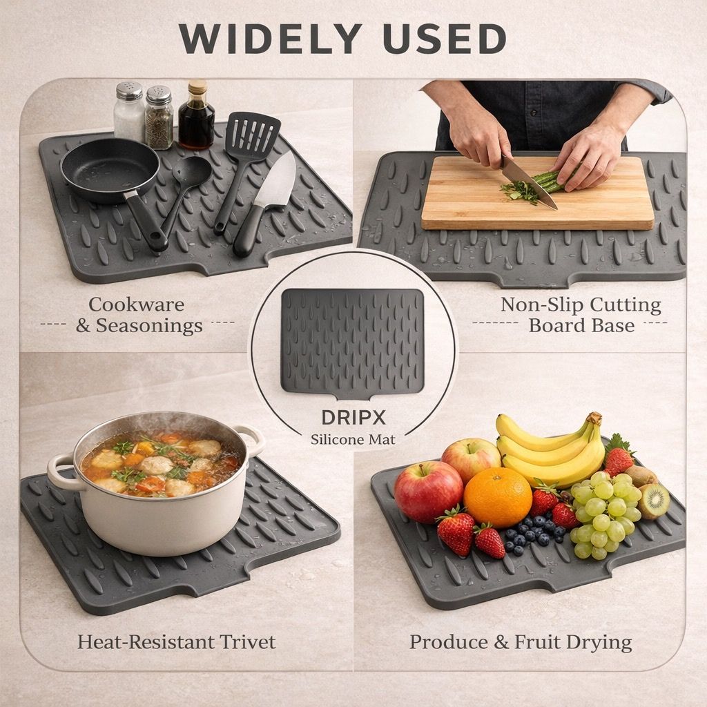 DRIPX™ Silicone Dish Drying Mat