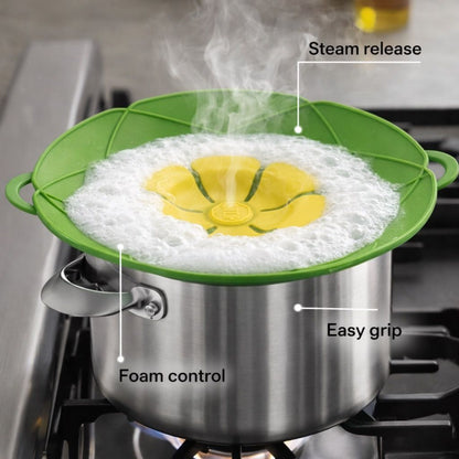 SpillGuard™ Silicone Boil-Over & Splatter Control Lid