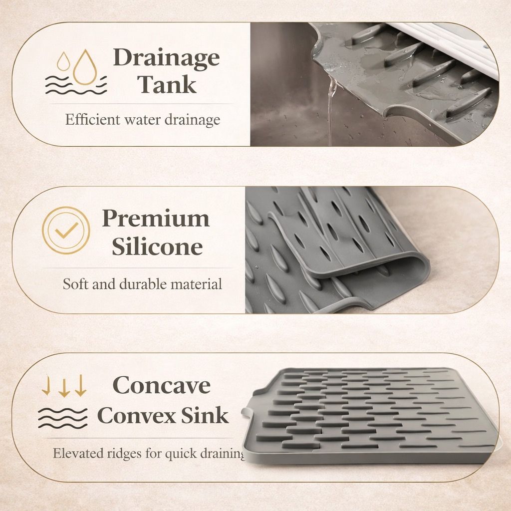 DRIPX™ Silicone Dish Drying Mat