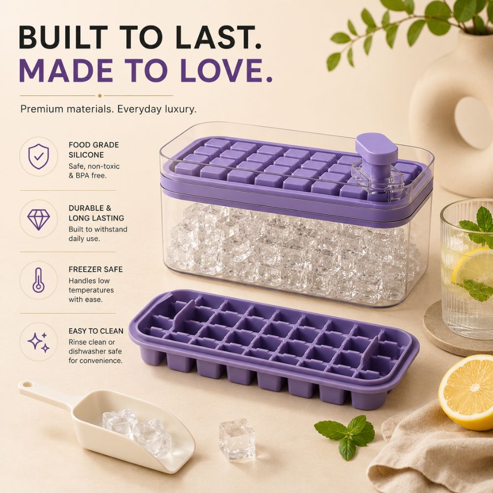 CUBIQ™ Silicone Ice Tray Box