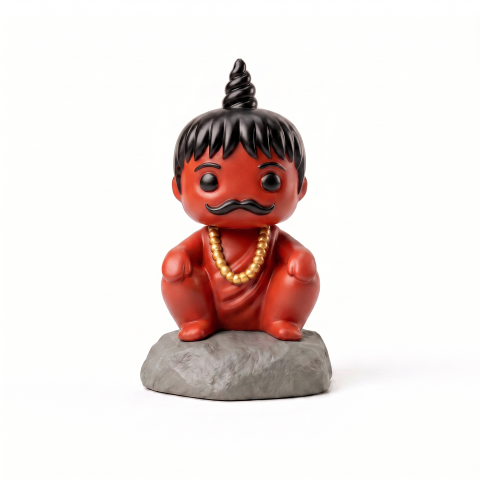 Pandit Ji displayed on his base without incense sticks
