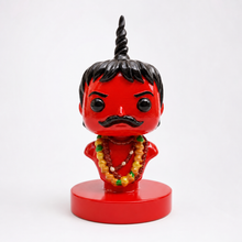 Chota Pandit empty, showing the character form and heavy circular base