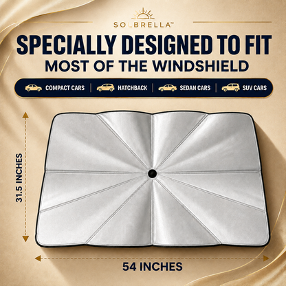Solbrella™ Foldable Car Windshield Sunshade