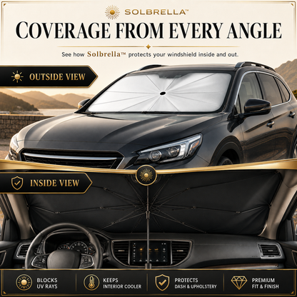Solbrella™ Foldable Car Windshield Sunshade