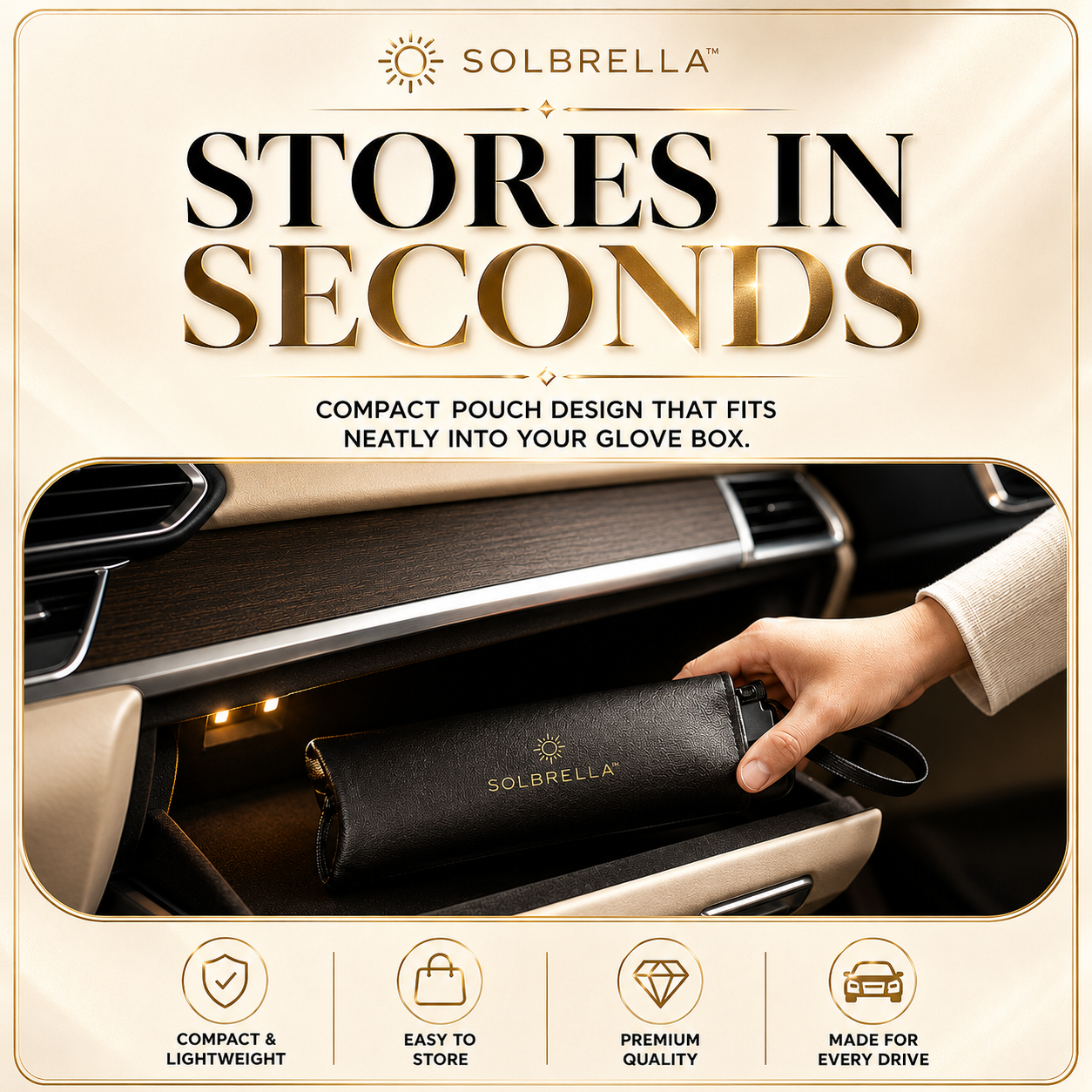 Solbrella™ Foldable Car Windshield Sunshade