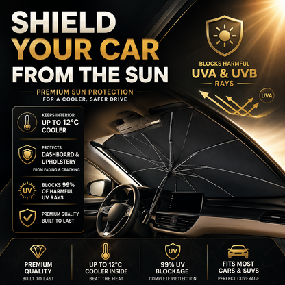 Solbrella™ Foldable Car Windshield Sunshade