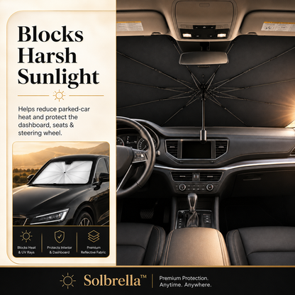 Solbrella™ Foldable Car Windshield Sunshade