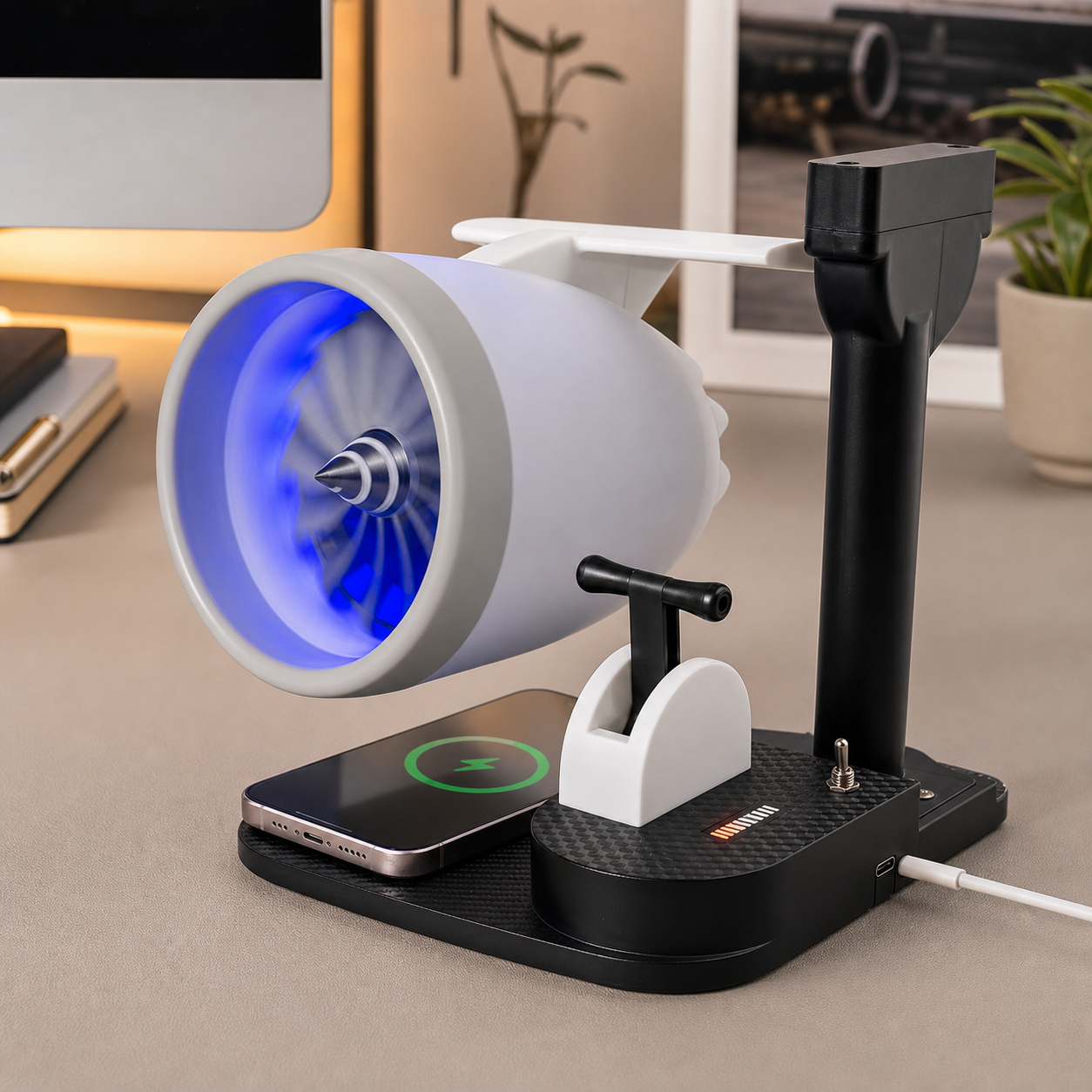 JetDock in a characterful home-office setup