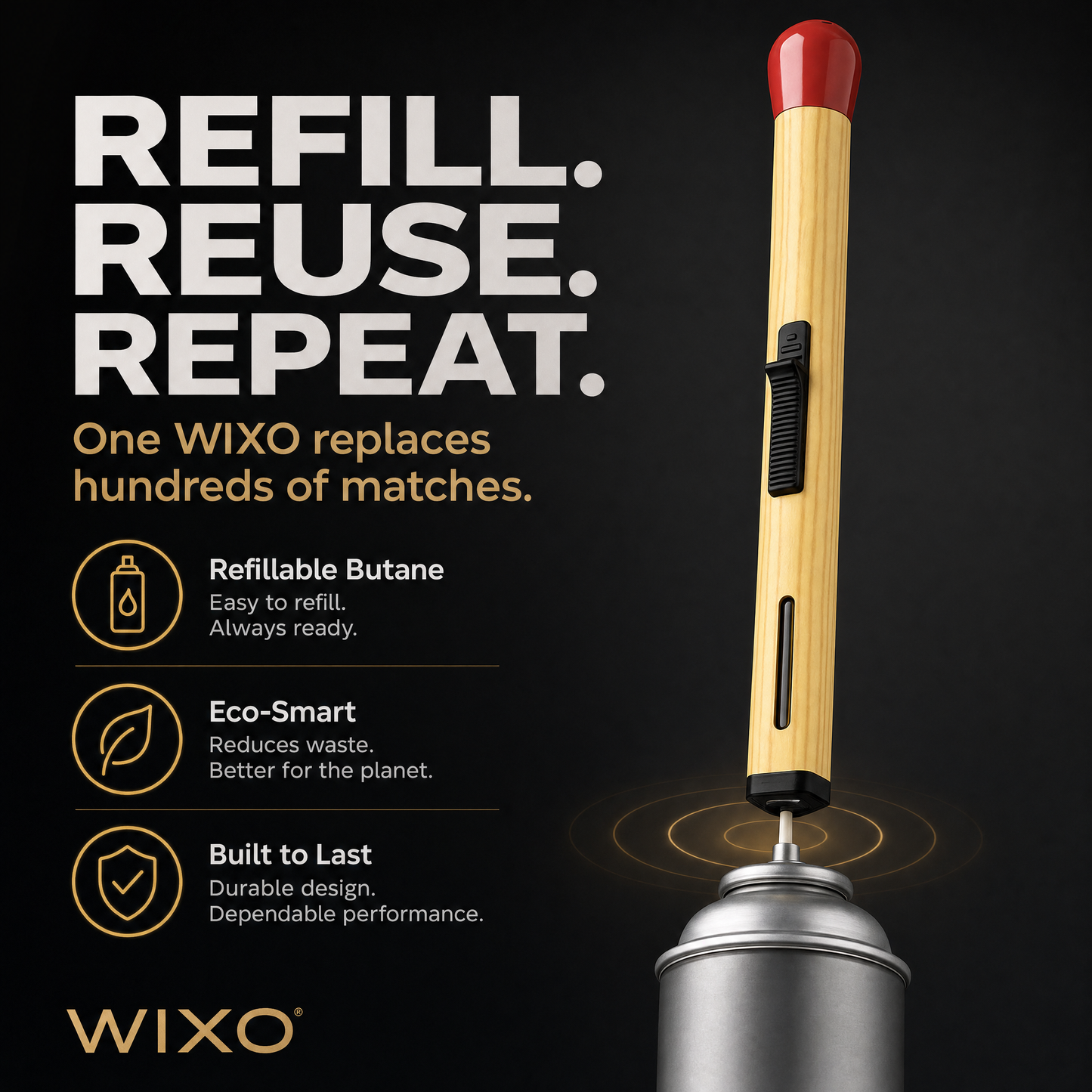 WIXO™ Refillable Matchstick Lighter