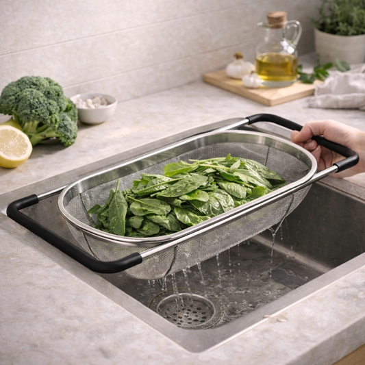 SinkBridge™ Expandable Over-Sink Colander