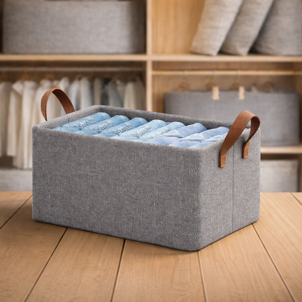 ShelfStay™ Metal-Frame Wardrobe Organizer Bin